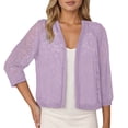 thumbnail image 1 of RUTAYY Women's Knitted Cardigan 3/4 Sleeve Solid Color Lightweight Comfortable Casual Sweater Daily Wear Fashion Vacation Tops, 1 of 5
