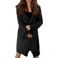 thumbnail image 1 of RUTAYY Women's Knitted Cardigan Hooded Solid Color Long Sleeve with Pocket Autumn Winter Long Sweater Coat Leisure Elegant Tops, 1 of 6