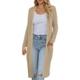 thumbnail image 1 of RUTAYY Women's Knitted Cardigan Long Sleeve Sweater Coat with Pockets Autumn Winter Comfortable Outerwear Casual Wear Chic Classic Tops, 1 of 6