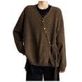 thumbnail image 1 of RUTAYY Women's Knitted Cardigan Sweater Soft Warm Open Front Long Sleeve V-Neck Cozy Casual Fall Winter Outwear Leisure Stylish Tops, 1 of 4