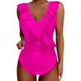 thumbnail image 1 of RUTAYY Women's One Piece Swimsuits Fashion Suspender Waist Solid Color Bikini Beach Trendy Swimwear, 1 of 5