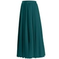 thumbnail image 1 of RUTAYY Women's Skirt Solid Color Chiffon Skirt High Waist Long Bottom Comfortable Breathablevacation Sundress, 1 of 8