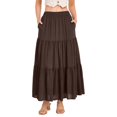thumbnail image 1 of RUTAYY Women's Skirt Summer Casual High Waisted A-Line Flowy Long Skirts with Pockets Holiday Vibrant Long Skirt, 1 of 6