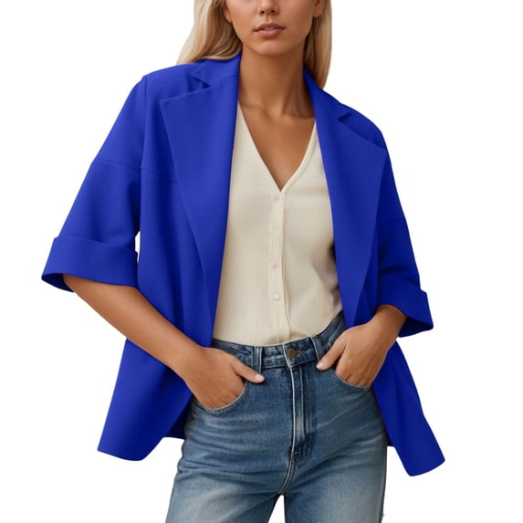RUTAYY Women's Sweater Coat Casual Cardigan Solid Color Turndown Collar Outerwear Classic Trendy Tops