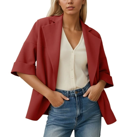RUTAYY Women's Sweater Coat Casual Cardigan Solid Color Turndown Collar Outerwear Leisure Elegant Tops