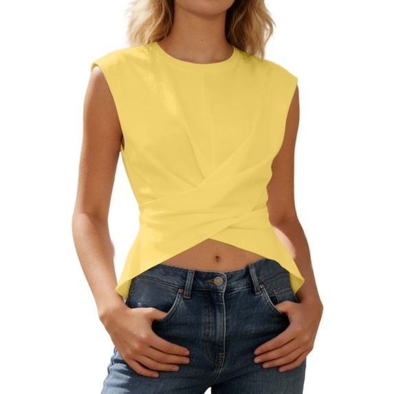 RUTAYY Women's T-Shirt Slim Fit Short Sleeve Solid Color Tops with Back Straps Everyday Wear Classic Trendy Tees