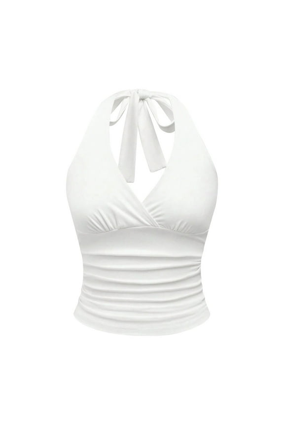 Women's Vest Leopard Print Strapless V Neck Sleeveless Crop Tops Indoor Outdoor Activities Relaxed Holiday Tank Tops