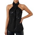 thumbnail image 1 of RUTAYY Women's Vest Sleeveless Sequins Camisole Tops Soft Comfortable Casual Party Wear Trendy Trip Tank Tops, 1 of 4
