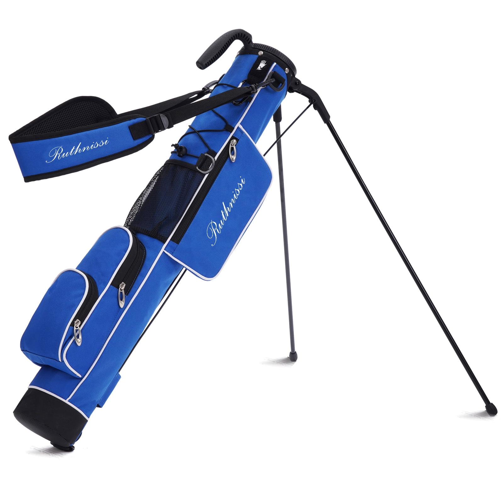 RUTHNISSI Golf Stand Bag, Lightweight Golf Easy Carry Bag with Padded StrapDurable Pitch n Putt Golf Bag, Practice Ranger Sunday Golf Bag for Men&Womenpar 3