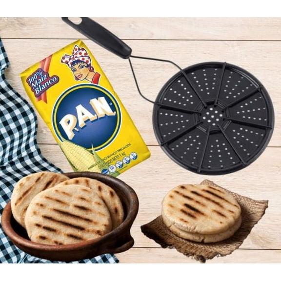 RUUFE 12" Arepa Electric Grill, Black