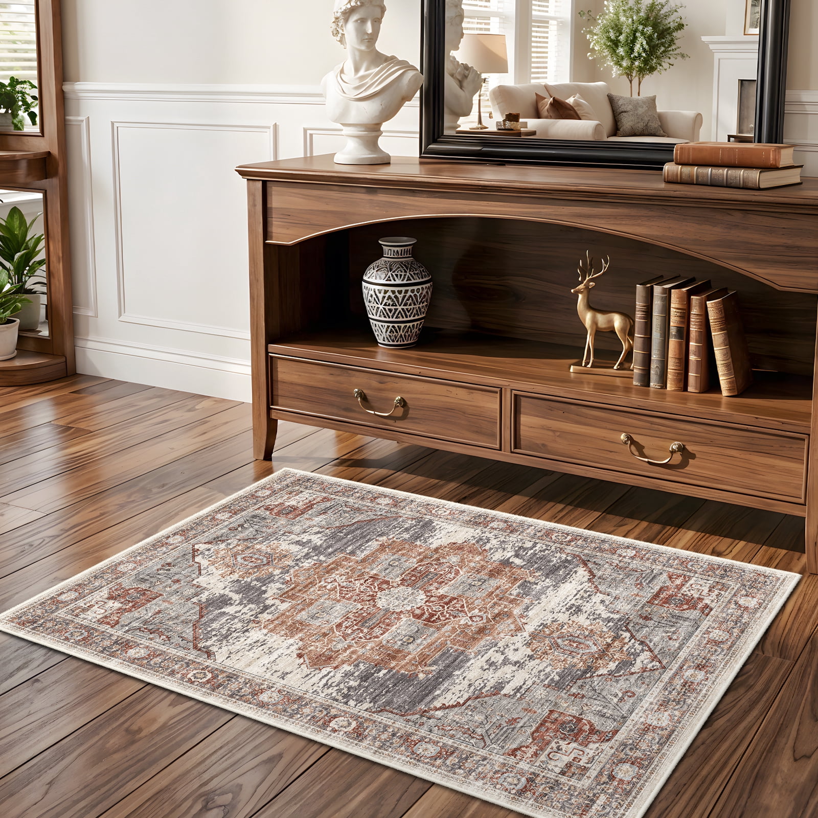 RUUGME Washable 2x3 Area Rugs - Large Boho Rugs for Living Room Stain ...