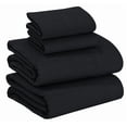 thumbnail image 1 of RUVANTI 100% Cotton Flannel Sheets Queen Size - 4 Piece Warm, Soft & Breathable, Deep Pocket, Double Brushed Cozy All Season Bedding Set, Black, 1 of 7