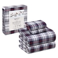 thumbnail image 1 of RUVANTI 100% Cotton Sheets – King Size Percale Bedding, Cooling & Breathable Floral Design, Durable with a Crisp, Soft & Comfortable Feel, 16" Deep Pocket, 4-Piece Set, Prussian, 1 of 9