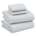 thumbnail image 1 of RUVANTI 100% Cotton Sheets – Full Size Percale Bedding, Cooling & Breathable, Durable with a Crisp, Soft & Comfortable Feel, 16" Deep Pocket, 4-Piece Set, Quiet Gray, 1 of 8