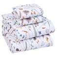 thumbnail image 1 of RUVANTI 100% Cotton Sheets – King Size Percale Bedding, Cooling & Breathable Floral Design, Durable with a Crisp, Soft & Comfortable Feel, 16" Deep Pocket, 4-Piece Set, Fern Class, 1 of 10