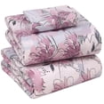 thumbnail image 1 of RUVANTI 100% Cotton Sheets – Twin XL Size Percale Bedding, Cooling & Breathable Floral Design, Durable with a Crisp, Soft & Comfortable Feel, 16" Deep Pocket, 3-Piece Set, Lilac Floral, 1 of 7