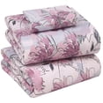 thumbnail image 1 of RUVANTI 100% Cotton Sheets – Twin XL Size Percale Bedding, Cooling & Breathable Floral Design, Durable with a Crisp, Soft & Comfortable Feel, 16" Deep Pocket, 3-Piece Set, Lilac Floral, 1 of 7