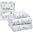 thumbnail image 1 of RUVANTI 100% Organic Cotton Sheets - Twin Sheet Set - 3 Piece Percale Weave Bedding, Crisp, Cooling & Breathable, Soft & Durable, 16" Deep Pocket, Hotel Quality Sábanas - Vine Yard, 1 of 7