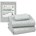 thumbnail image 1 of RUVANTI 100% Organic Cotton Sheets - Twin XL Sheet Sets - 3 Piece Percale Weave Bedding, Crisp, Cooling & Breathable, Soft & Durable, 16" Deep Pocket, Hotel Quality Sábanas - Bud Club, 1 of 7