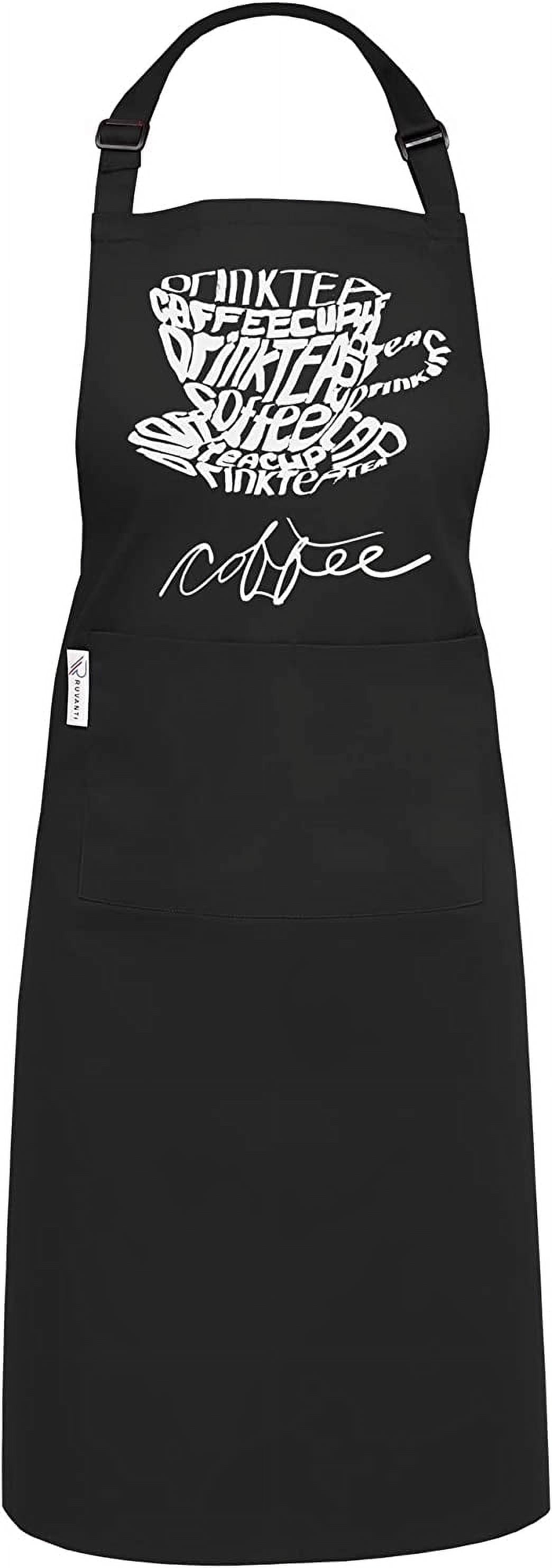 RUVANTI XXL Chef Apron for Men & Women–Adjustable Cotton Blend, Water ...