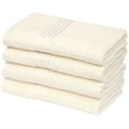 thumbnail image 1 of RUVANTI Bath Towels 4 Pcs (27x54 Inch, Cream) 100% Cotton Extra Large Bathroom Towel Set. Super Soft, Highly Absorbent, Quick Dry, Lightweight & Washable Luxury Towels for Bathroom, Home, Spa, Hotel., 1 of 10