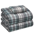thumbnail image 1 of RUVANTI Flannel Sheets Twin Size - 100% Cotton Brushed Flannel Bed Sheet Sets - Deep Pockets 16 Inches (fits up to 18") - All Seasons Breathable & Super Soft - Warm & Cozy - 3 Pcs - Mint Grey, 1 of 8