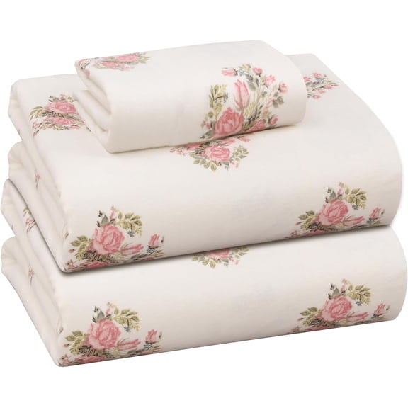 RUVANTI 100% Cotton Flannel Sheet Set, Twin XL Size, 3 Piece, Double Brushed Ultra Soft, Warm & Cozy, Deep Pocket, All Season Bedding, Sowear