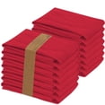 thumbnail image 1 of RUVANTI Flour Sack Towels 12 Pack 28 x 28 Inches, Ring Spun 100% Cotton Dish Towel, Machine Washable, Absorbent - Flour Sack Kitchen Towels for Drying and Cleaning - Red, 1 of 9