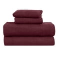 thumbnail image 1 of RUVANTI Polar Fleece Sheet Set Full Size – Ultra Soft Plush Bed Sheets, Double Brushed Anti-Pilling Finish, Warm Cozy Winter Bedding with 15-Inch Deep Pocket, 4 Piece Set, Vintage Red, 1 of 8
