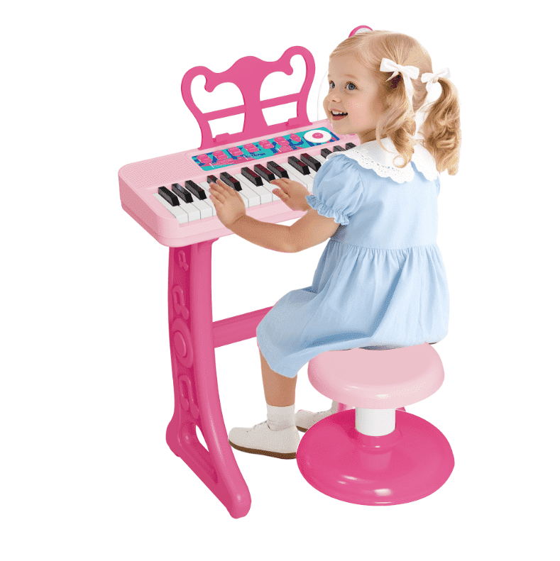 Kids Piano, 37 Keys Toddler Piano Keyboard Toy Electronic Musical Instrument Educational Toy with Microphone, 2 Speakers, Record Playback, Christmas Birthday Gift for 3+ Years Old