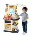 thumbnail image 1 of RUVINCE Kids Kitchen Playset for Toddler with Chef, Play Kitchens, Blue, Plastic, 1 of 7