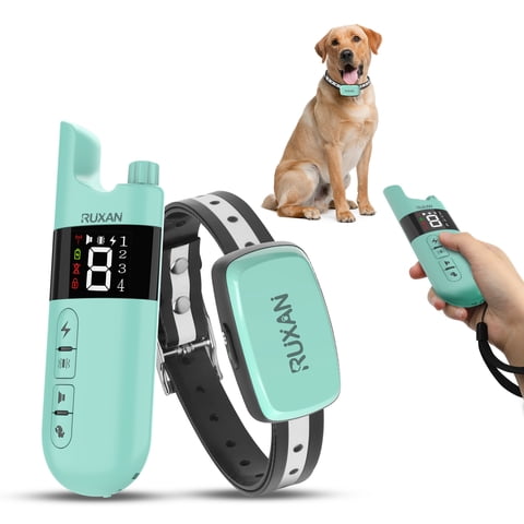 RUXAN Dog Training Collar with Remote Control -Dog Shock Collar for 15-120lbs Small Large Dogs, Waterproof, Dogs Stop Barking