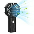 thumbnail image 1 of RUXAN Small Fan Handheld, Battery Operated Fan, Rechargeable Mini Personal Fan for Outdoor,Home,Travel, Black, 1 of 8