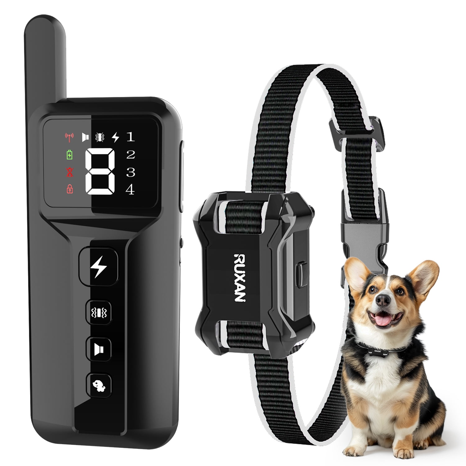 Walmart promo code:  RUXAN Shock Collar with Remote for Dog- Bark Training, for 15-120lbs Large Medium Small Puppy, Smart Collar, Black