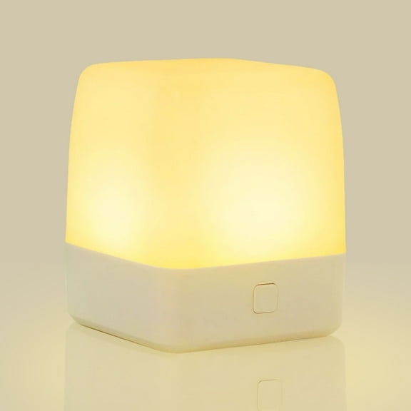 RUXAN Small Night Light for Kids, Led Dimmable Bedside Lamps Light for Bedroom, Baby, Nursery, Sleeping, 2 Lighting