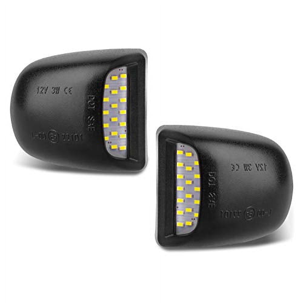 RUXIFEY License Plate LED Lights Tag Light Lamp Compatible with Silverado  Suburban Tahoe GMC Sierra 1500 2500 3500 HD Escalade EXT, 6000K White, Pack  of 2 