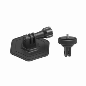 RUYIQUQU Flexible Adhesive Mount Base Compatible with GoPro, Insta360 and DJI Action Cameras, Curved and Flat Surface Helmet Mount with Standard Action Camera Interface