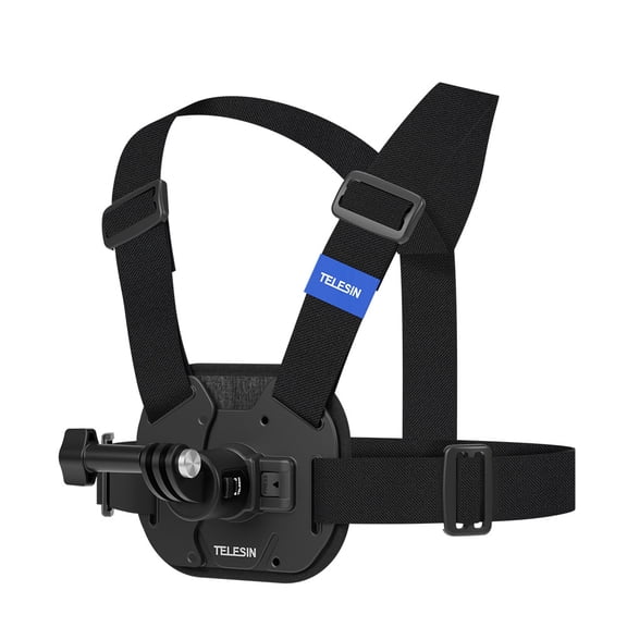 RUYIQUQU Vest Style Action Camera Chest Mount Harness, Quick Release Adjustable POV Chest Strap with J-Hook and Extension Adapter, Compatible with GoPro HERO 13 12 11 10 9