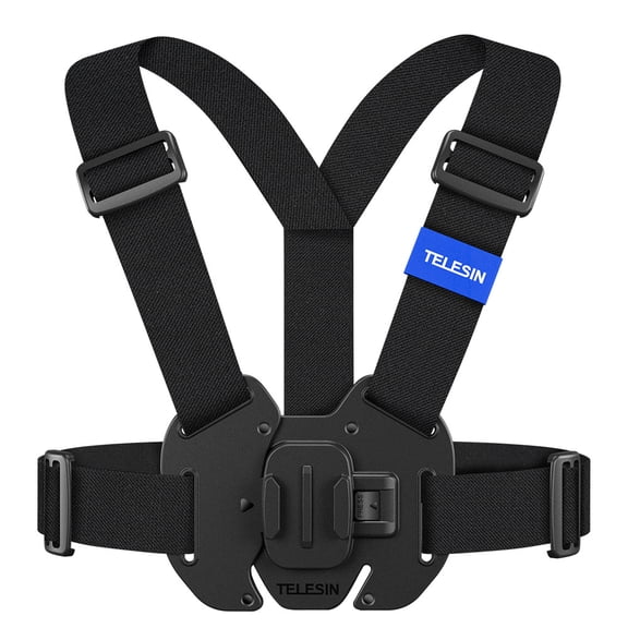 RUYIQUQU Vest Style Action Camera Chest Mount Harness, Quick Release Adjustable POV Chest Strap with J-Hook and Extension Adapter, Compatible with GoPro HERO 13 12 11 10 9