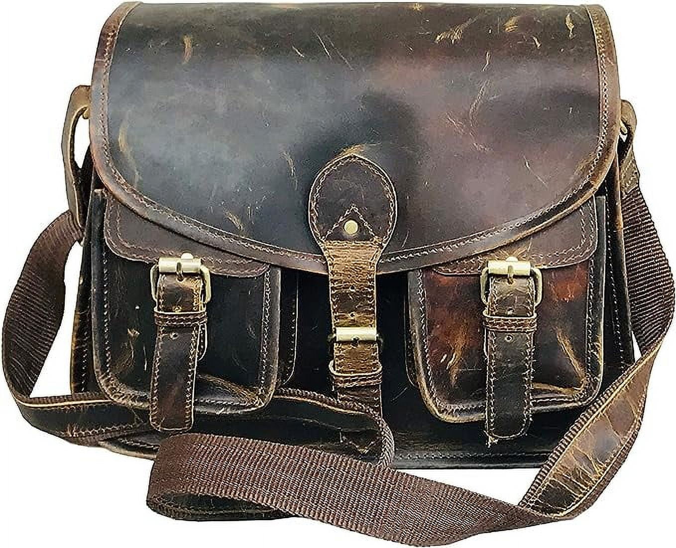 RUZIOON Buffalo Leather Crossbody Purse Women Shoulder Bag  display picture 1