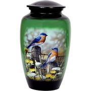 RUZIOON Lovely Humming Bird Adult Cremation Urn for Human Ashes - Adult Funeral Urn Handcrafted - Affordable Urn for Ashes Adult 200 lbs   10.5 x 6  ,Lovely Humming Bird Cremation Urn
