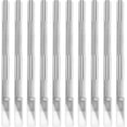 thumbnail image 1 of RUseeN 10 Pack Exacto Knife Set for Crafting, Art & Leather Precision Knife for Phone Repair, Art, Hobby, Scrapbooking, Stencil, Silver, 1 of 7