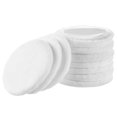 thumbnail image 1 of RUseeN 10 pcs Round Velour Face Makeup Powder Pads, 2.36 Inch Soft Face Compact Setting Powder Puff, Powder Puff Pads with Ribbon, Puff Pads for Loose Powder, White, 1 of 7