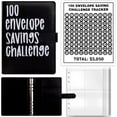 thumbnail image 1 of RUseeN 100 Envelopes Money Saving Challenge Binder Savings Challenges Book with Cash Envelopes to Save $5,050, Budget Binder Planner Book for Budgeting Planner & Saving Money, Black, 1 of 7