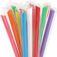 thumbnail image 1 of RUseeN, 100 Pcs Jumbo Smoothie Straws Boba Straws,Individually Wrapped Multi Colors Disposable Plastic Large Wide-mouthed Tea Drinking Straw (Multi Colors), 1 of 6