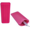 thumbnail image 1 of RUseeN 2 Pack Heat Resistant Silicone Mat Pouch, Hair Styling Tools for Curling Irons, Flat Irons, Hair Straightener, 11 * 5 Inches, Food Grade Silicone, Pink, 1 of 7