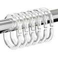 thumbnail image 1 of RUseeN 24 pcs Shower Curtain Rings Plastic Shower Curtain Hooks C-Shaped Rings Hook Hanger Bath Drape Loop Clip Glide Bathroom Shower Window Rod (Clear), 1 of 7