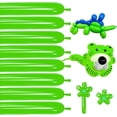 thumbnail image 1 of RUseeN 260 Balloons for Twisting Balloon Animal, Long Skinny Green Balloons for Modelling, Green Magic Balloon Animal Kit for Weddings Birthdays Party Decorations,100Pcs (Green), 1 of 7