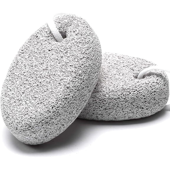 RUseeN 2PCS Natural Pumice Stone, Lava Pedicure Tools Hard Skin Callus Remover for Feet and Hands, Foot File Exfoliation to Remove Dead Skin, and Callusess