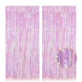 thumbnail image 1 of RUseeN 3Pack Transparent Rainbow Foil Fringe Curtains Party Streamers 3.28 ft x 6.56 ft Door Streamer Tinsel Streamers Party Decorations Photo Booth for New Year Holiday Celebration Party Decoration, 1 of 7